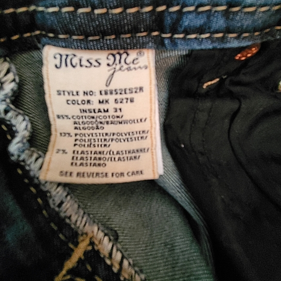 Miss Me Mid Rise Easy Skinny Denim Jeans Buckle 26 EUC Womens - Picture 8 of 12